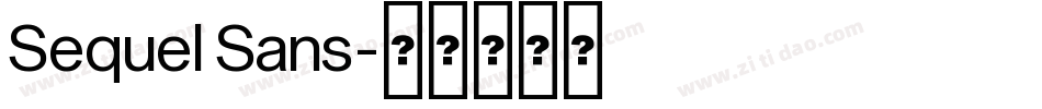 Sequel Sans字体转换